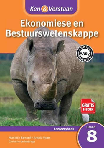 Front Cover Of Ken & Verstaan Ekonomiese en Bestuurswetenskappe Leerdersboek Graad 8