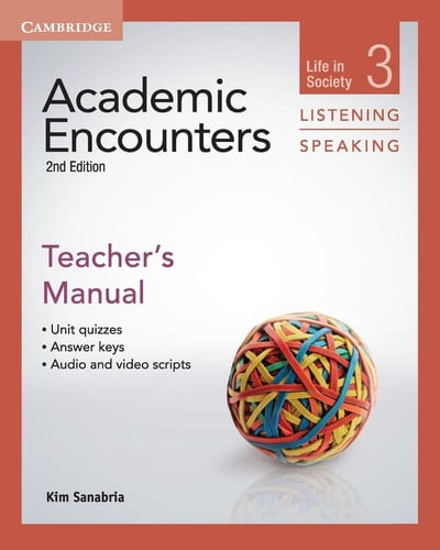 Front Cover Of Academic Encounters Level 3 Teacher's Manual Listening and Speaking