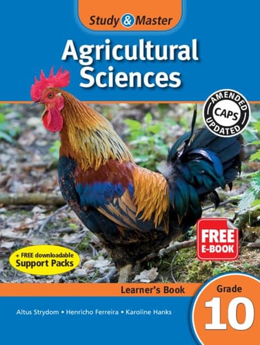 Front Cover Of Study & Master Agricultural Sciences Learner's Book Grade 10