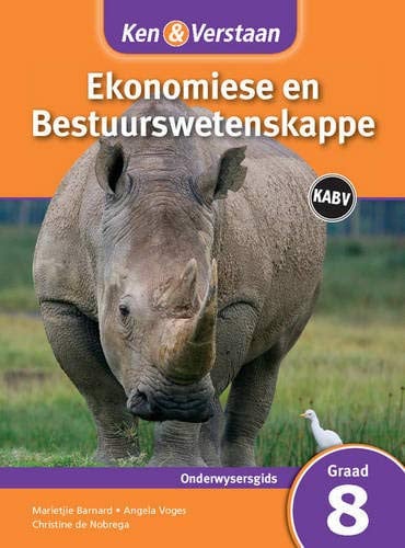 Front Cover Of Ken & Verstaan Ekonomiese en Bestuurswetenskappe Onderwysersgids Graad 8