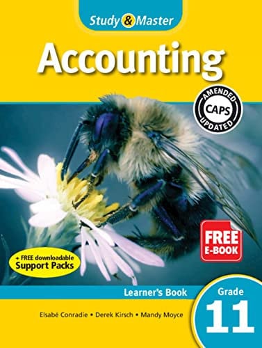 Front Cover Of Study & Master Accounting Learner's Book Grade 11