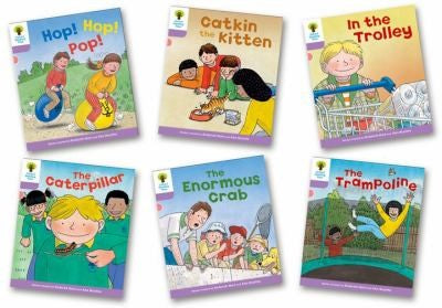 Front Cover Of Oxford Biff, Chip and Kipper - Decode and Develop Stories Level 1+ Mixed Pack of 6
