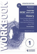 Front Cover Of Hodder Cambridge IGCSE and O Level History Workbook 1 - Core content Option B: The 20th century: International Relations since 1919 (2nd Edition)