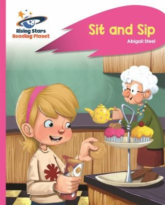 Front Cover Of Rp Sit And Sip - Pink A: Rocket Phonics