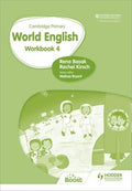 Front Cover Of Cambridge Primary World English Workbook 4