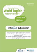 Front Cover Of Cambridge Primary World English Teacher'S Guide 4