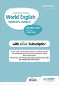 Front Cover Of Cambridge Primary World English Teacher'S Guide 5