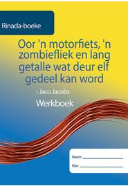 "Oor n motorfiets, n zombiefliek en lang getalle wat deur elf gedeel kan word Werkboek (Kleur)"