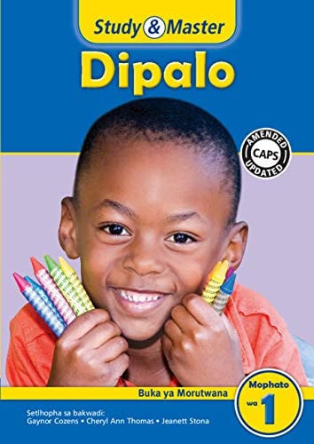 Front Cover Of Study & Master Dipalo Buka ya Morutwana Mophato wa 1