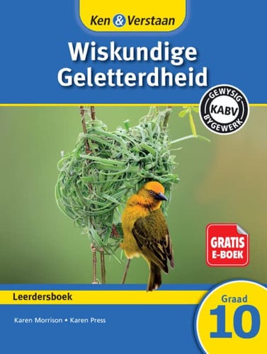 Front Cover Of Ken & Verstaan Wiskundige Geletterdheid Leerdersboek Graad 10