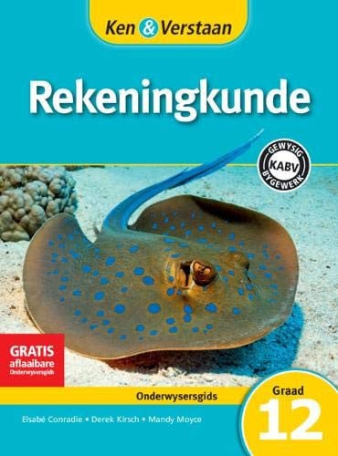 Front Cover Of Ken & Verstaan Rekeningkunde Onderwysersgids Graad 12