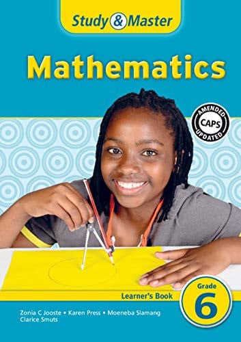 Front Cover Of Study & Master Mathematics Learner's Book Grade 6
