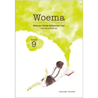 Front Cover Of NEW Woema Grade 9 Afrikaans Teksboek en Werkboek