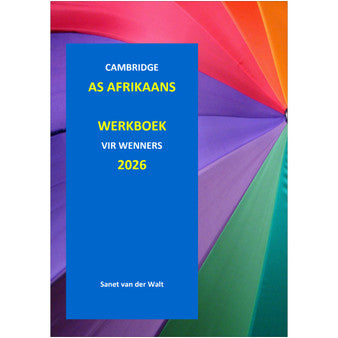 2026 Cambridge AS Afrikaans Werkboek vir Wenners (Hardcopy)