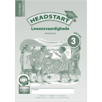 Front Cover Of Oxford Headstart Lewensvaardighede Graad 3 Werkboek (CAPS)