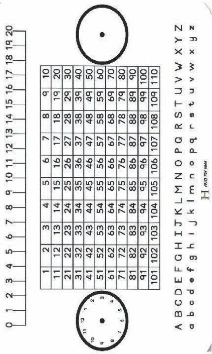 WB 10: 1-110 Chart/A-Z/Clockfaces/0-20 Numberline – Junior font