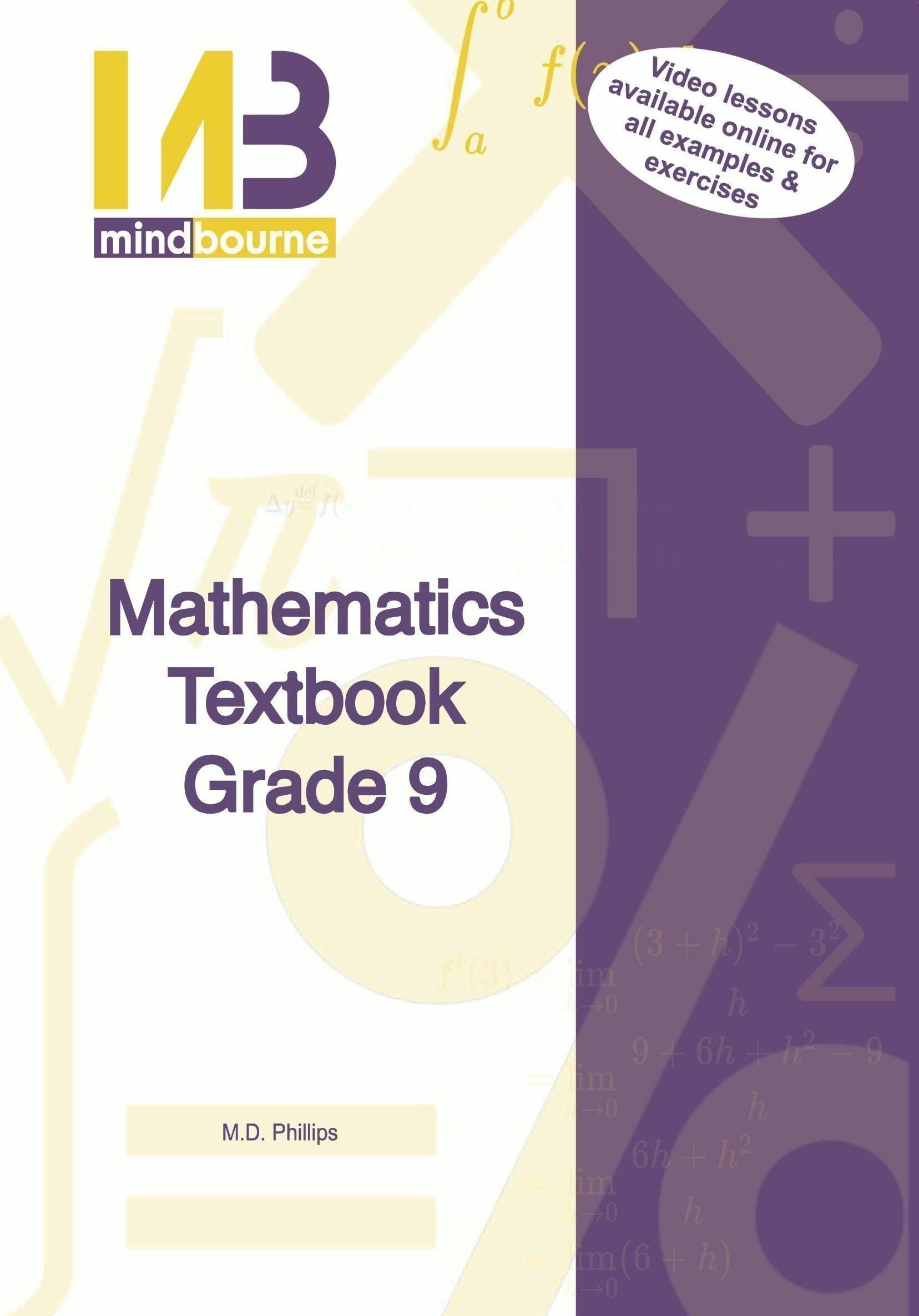 Maths: Mindbourne Mathematics Grade 9 Textbook & Video License