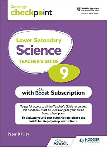 Front Cover Of Cambridge Checkpoint Lower Secondary Science Tg 9