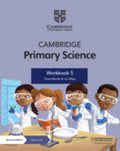 Front Cover Of Cambridge Primary Science Workbook 5 with Digital Access (1 Year)