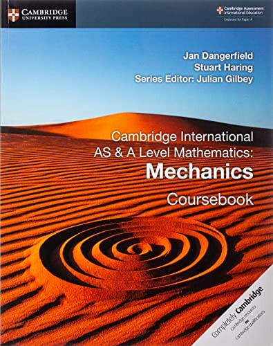 Front Cover Of Cambridge International AS & A-Level Mathematics Mechanics 1