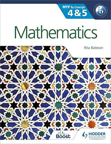 Front Cover Of Mathematics For Ib Myp 4-5