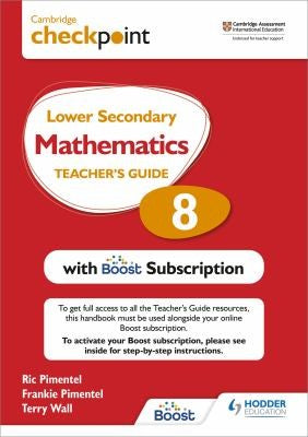 Front Cover Of Cambridge Checkpoint Lower Secondary Maths Tg 8
