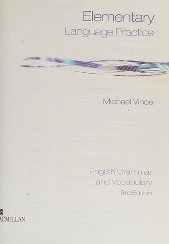Front Cover Of Elem Lang Practice Sb+Key