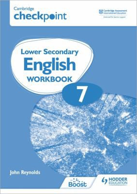 Front Cover Of Hodder Checkpoint Lower Secondary English Stage 7 Workbook