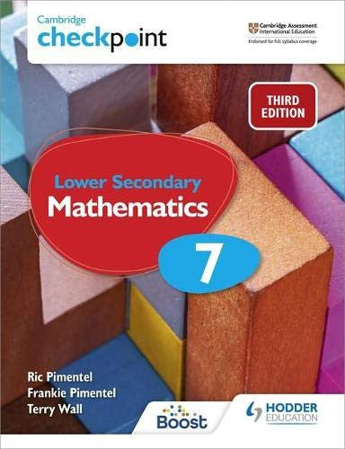 Front Cover Of Hodder Checkpoint Lower Secondary Stage 7 Mathematics Student's Book