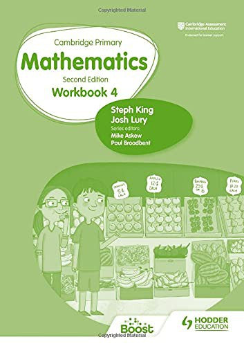 Front Cover Of Cambridge Primary Mathematics Workbook 4