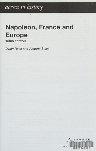 Front Cover Of Napoleon, France&Europe
