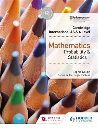 Front Cover Of Hodder Cambridge International AS & A Level Mathematics Probability & Statistics 1 Coursebook