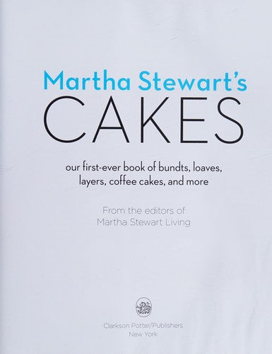 Martha Stewart's Cakes TPB