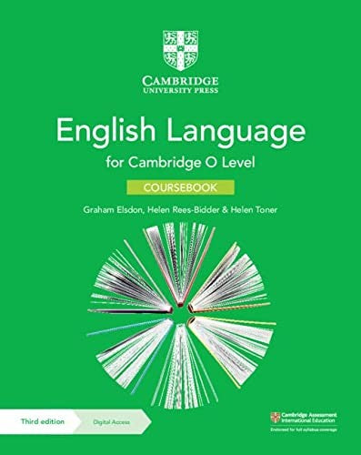 Front Cover Of Cambridge O Level English Language Coursebook with Digital Access (2 Years)
