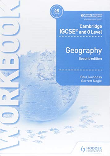 Front Cover Of Hodder Cambridge IGCSE and O Level Geography Workbook 3rd Edition