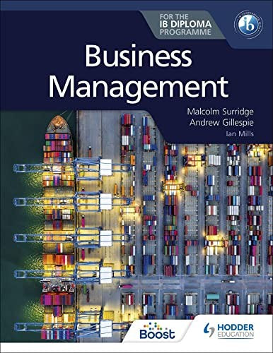 Front Cover Of Business Management Toolkit Wb For The Ib Diploma