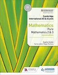 Front Cover Of Cam/Ie As & A Level Maths Pure 2 And 3 Sec Ed