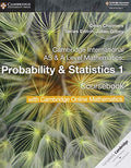 Front Cover Of Cambridge AS & A Level Mathematics Probability & Statistics 1 Coursebook with Online Mathematics (2 Yr)