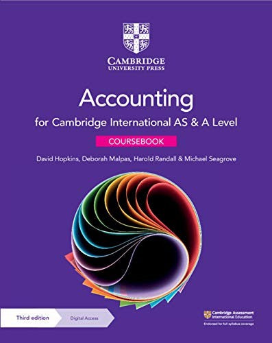Cambridge AS & A Level Accounting Coursebook with Digital Access (2 Years)