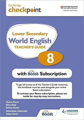 Front Cover Of Cam Checkpoint Lower Secondary World English Tg 8