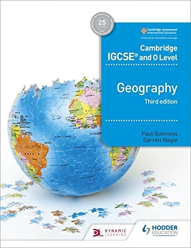 Front Cover Of Hodder Cambridge IGCSE and O Level Geography (3rd Edition)