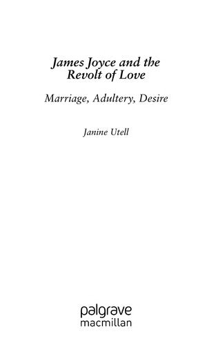 Front Cover Of James Joyce And The Revolt Of Love