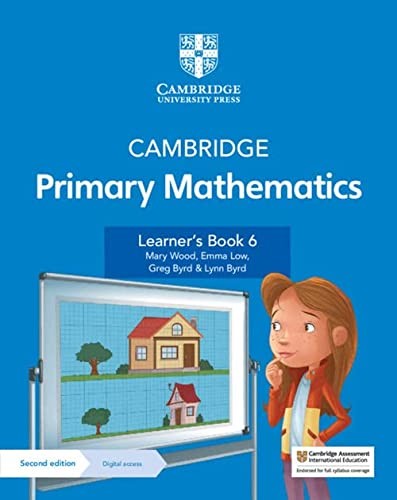 Front Cover Of Cambridge Primary Mathematics Learner's Book 6 with Digital Access (1 Year)