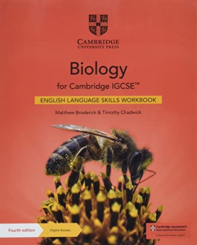 Front Cover Of Cambridge Biology for Cambridge IGCSE��� English Language Skills Workbook with Digital Access (2 