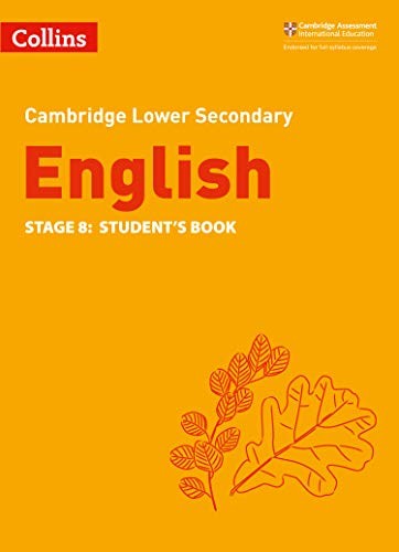 Front Cover Of Collins Cambridge Lower Secondary English Student's Book Stage 8