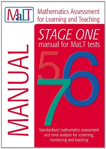 Front Cover Of Malt Stage One (Tests 5-7) Manual